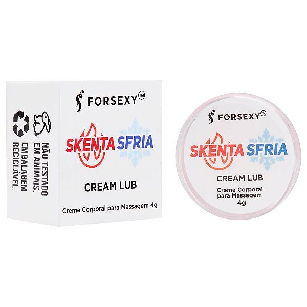 Skenta Sfria Cream Lub Gel Bifásico Unissex 4g For Sexy