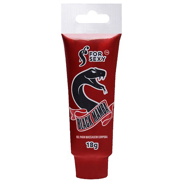 Black Mamba Gel Excitante Esquenta Esfria Vibra 18g For Sexy