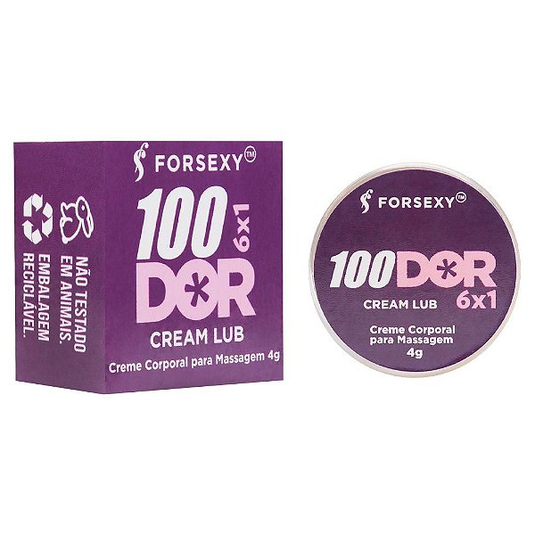100dor 6x1 Cream Lub Anal Multifunções 4g For Sexy