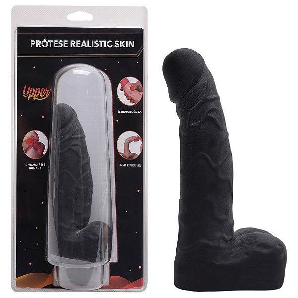 Pênis Cyber Skin Mark Realistic Simples 12,5 X 3,5cm Upper