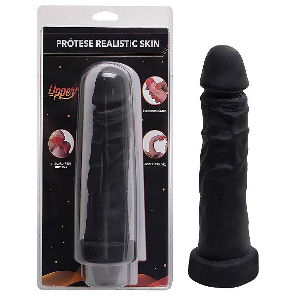 Pênis Cyber Skin Leonard Realistic Simples 17,5 X 4cm Upper