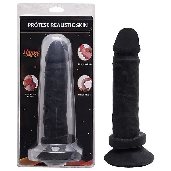 Pênis Cyber Skin Bernard Realistic Ventosa 17 X 4,5cm Upper