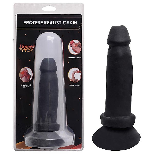 Pênis Cyber Skin Tom Realistic Ventosa 12,5 X 4cm Upper