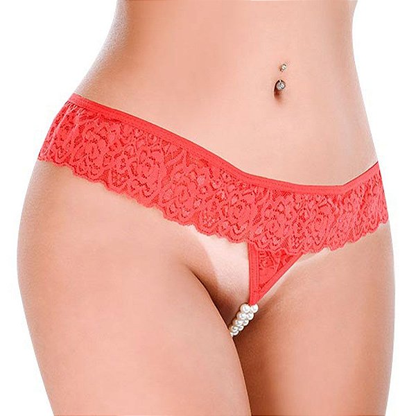 Tanga Pérola Tailandesa Hot Flowers