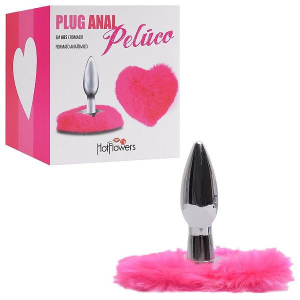 Plug Anal Pelúco Anatômico Hot Flowers