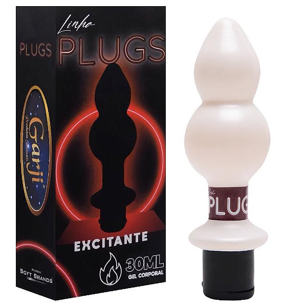 Plug Anal Com Gel Excitante Hot 30ml Garji