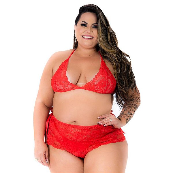 Mini Fantasia Plus Size Assanhadinha Sexy Pimenta Sexy