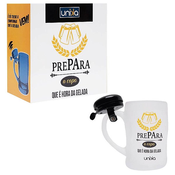 Caneca Chopp Campainha Prepara O Copo Unika Games