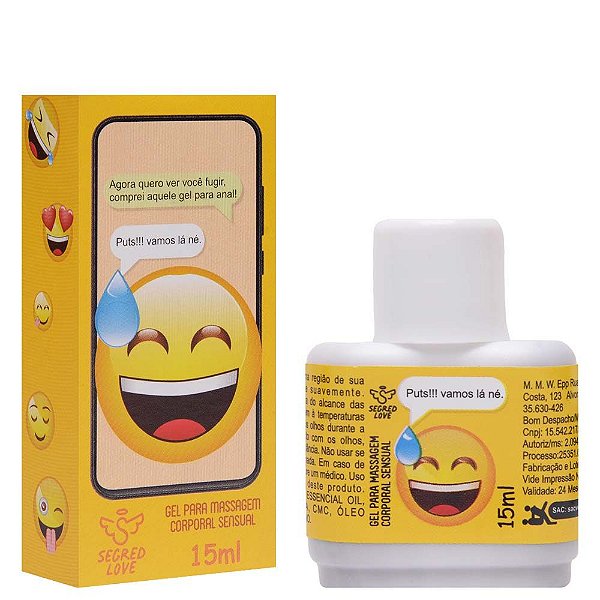 Emoji Puts!!! Vamos Lá Né Gel Sexo Anal 15ml Segred Love
