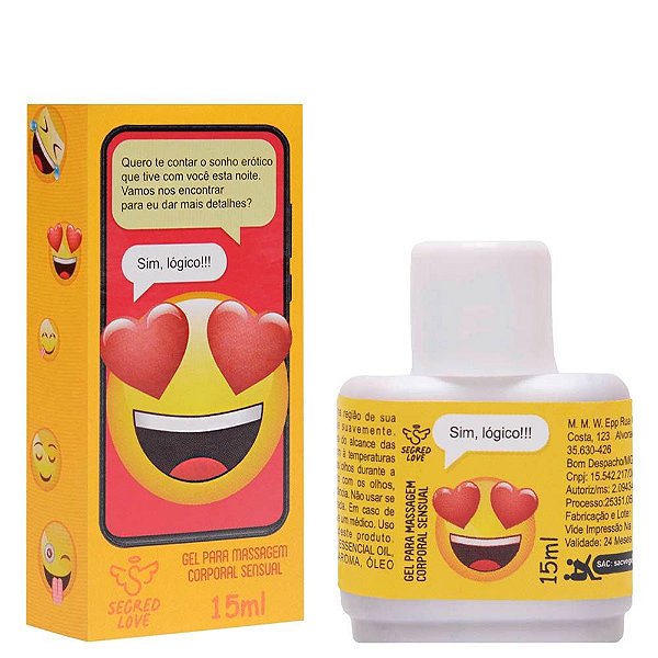 Emoji Sim, Lógico!!! Gel Sexo Anal 15ml Segred Love