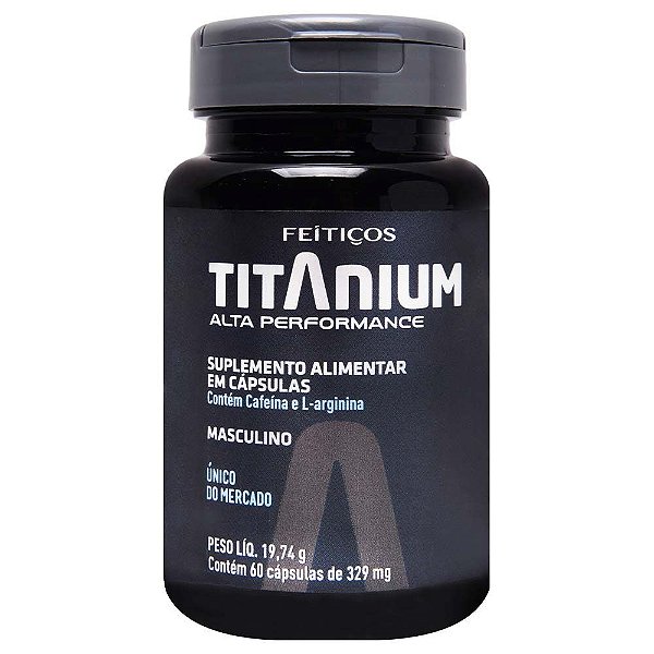 Titanium Cápsulas Suplemento Alimentar 329mg Feitiços
