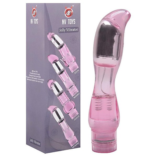 Vibrador Multivelocidade Ponto G Jelly Nv Toys Vipmix