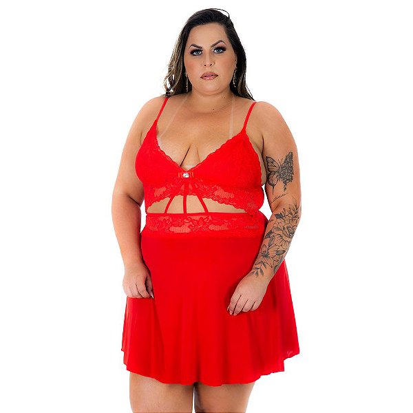 Camisola Plus Size Sensual Joyce Pimenta Sexy