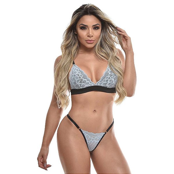 Conjunto Top Trio 02 Calcinhas Jô Lingerie