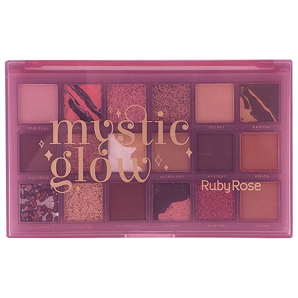 Paleta De Sombras Mystic Glow 18 Tons Ruby Rose