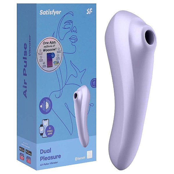 Dual Pleasure Vibrador Pulsação Ar Satisfyer Intt