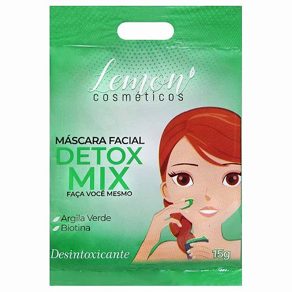 Máscara Facial Detox Mix Argila Verde 15g Kgel