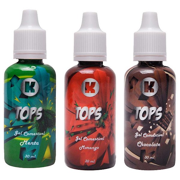 Tops Gel Comestível Aromatizado 30ml Kgel