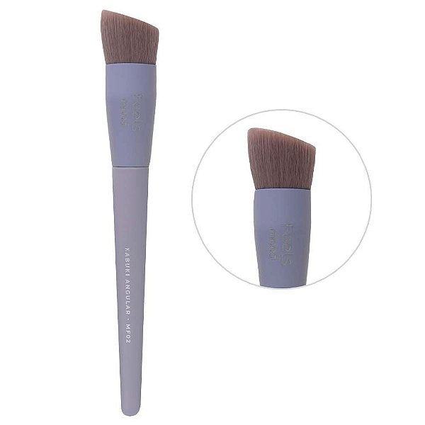 Pincel Kabuki Angular Maquiagem Mf02 Ruby Rose