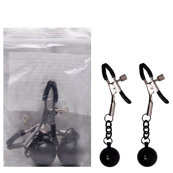 Grampos Para Seios Com Bolas De Ferro Sexy Import