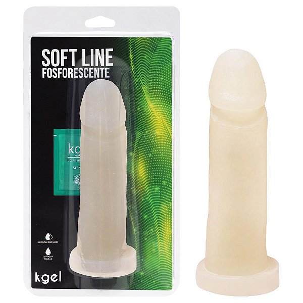 Pênis De Borracha Fosforescente 17 X 4cm Kgel