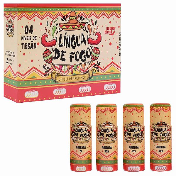 Língua De Fogo 4 Níveis De Tesão Pepper Blend