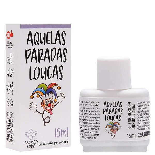 Gel Aquelas Paradas Loucas Tatoo 15ml Segred Love