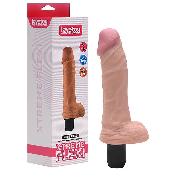 Pênis Vibrador Com Escroto Lovetoy Vipmix