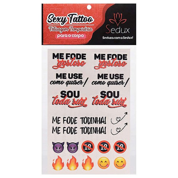 Sou Toda Sua Tatuagem Temporária 10 X 15cm Sedux