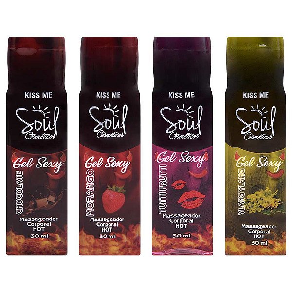 Kiss Me Hot Gel Beijável Sexy 30ml Soul