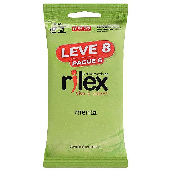 Preservativo Menta 06 Unidades Rilex
