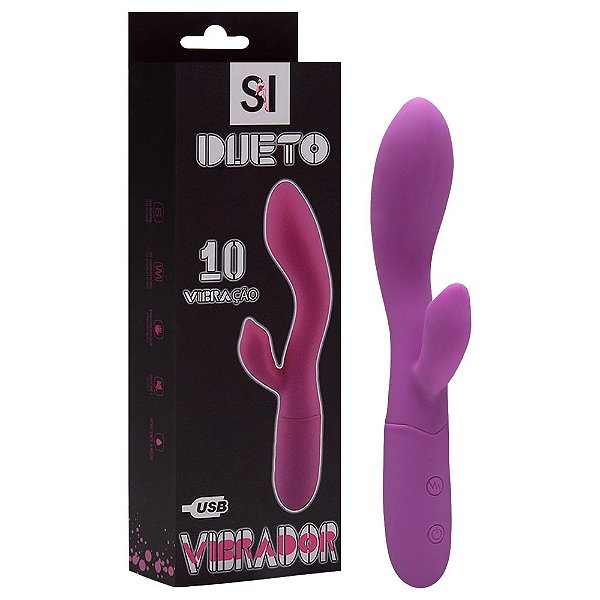 Vibrador Ponto G Dueto Recarregável Sexy Import