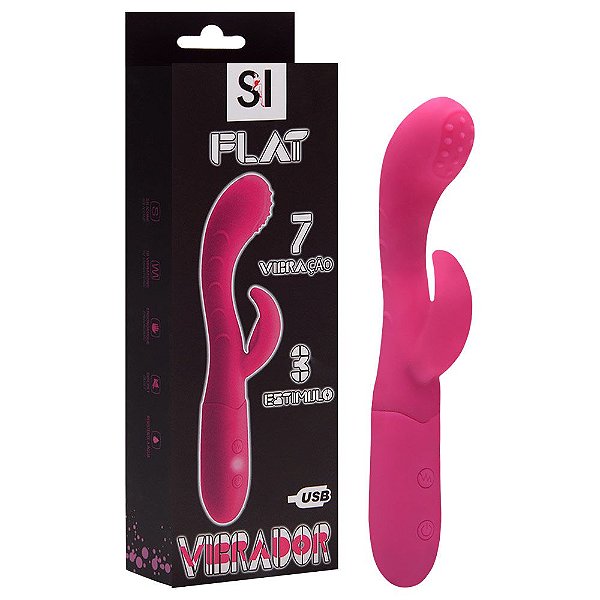 Vibrador Ponto G Flat Recarregável Sexy Import