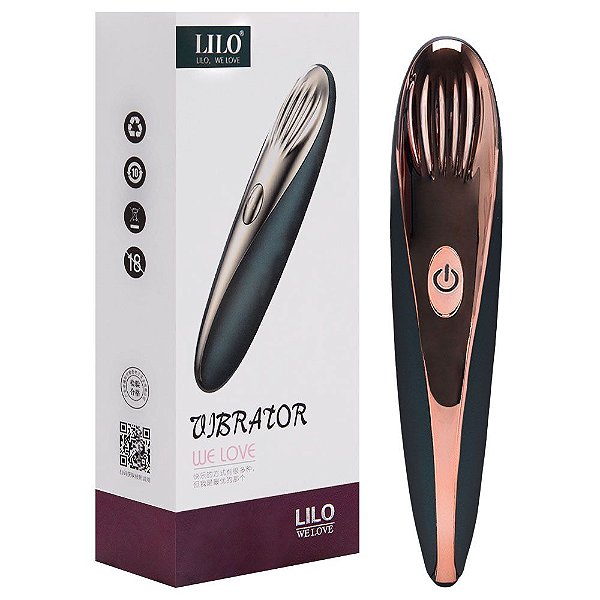 Vibrador Recarregável Usb 10 Vibrações Lilo Vipmix