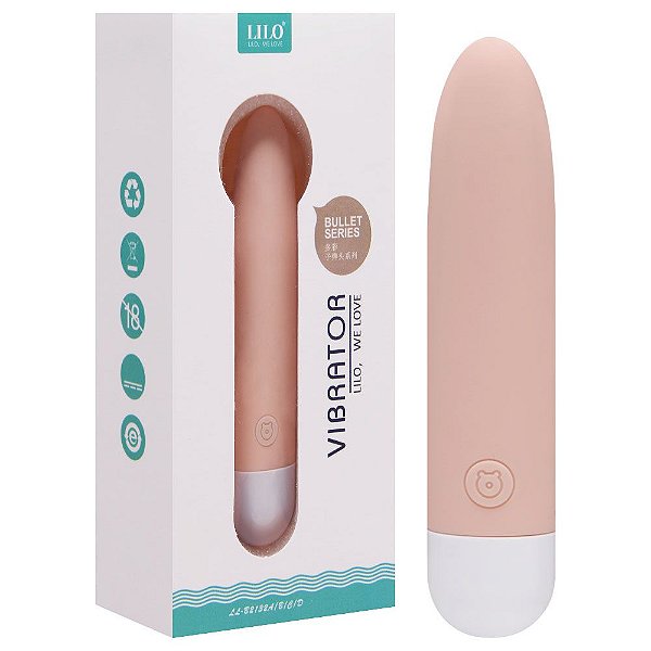 Mini Vibrador Recarregável 10 Vibrações Lilo A Vipmix
