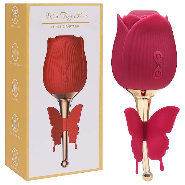 Estimulador De Clitóris 10 Vibrações Rosa Vipmix