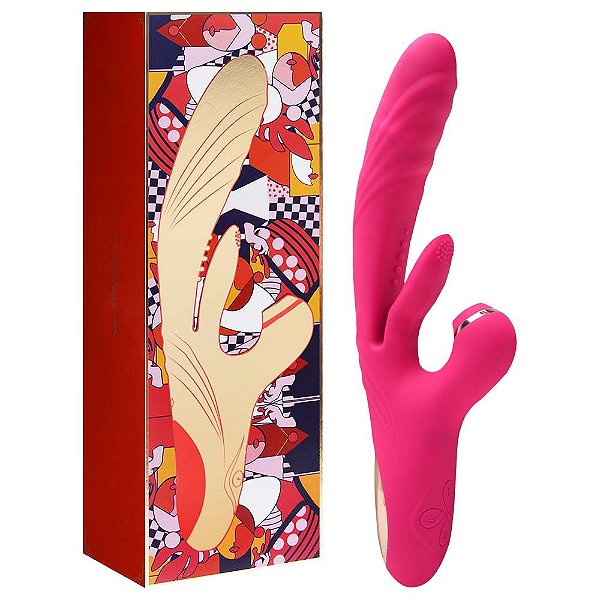 Vibrador Recarregável Silicone Multifunções Vipmix