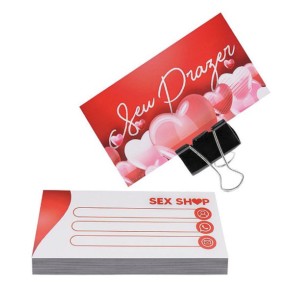 Cartão De Visita Seu Prazer 50 Unidades Gtoys