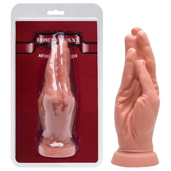 Plug Anal Mãozinha Maciço 18,5 X 6,5cm Dominatrixxx