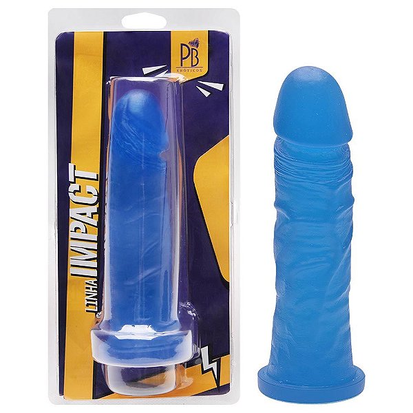 Pênis Borracha Maciço Color 18 X 4,5cm Pau Brasil