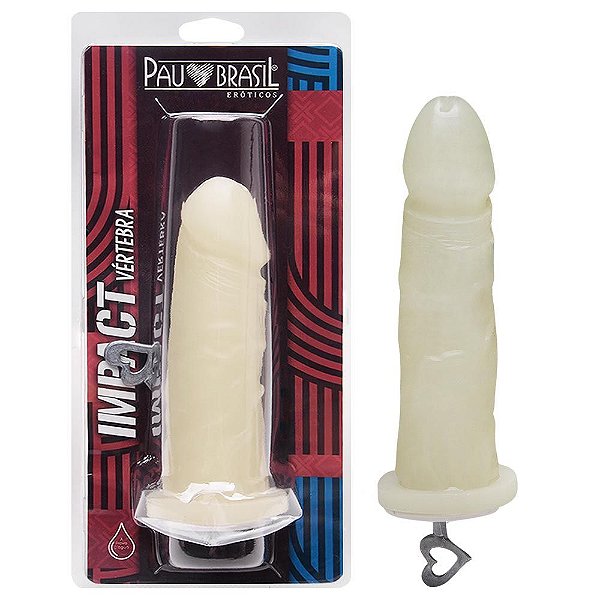 Pênis Vértebra Brilha No Escuro 16,5 X 3,6cm Pau Brasil