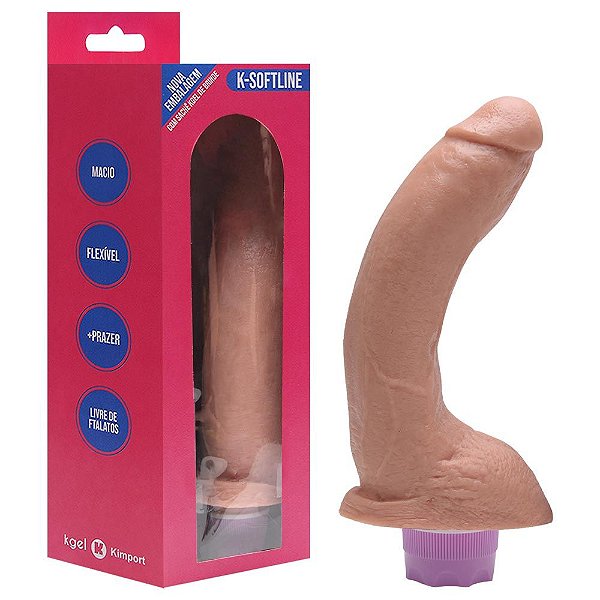 Vibrador Usb Recarregável 22,5 X 4,8cm 10 Vibrações Kgel