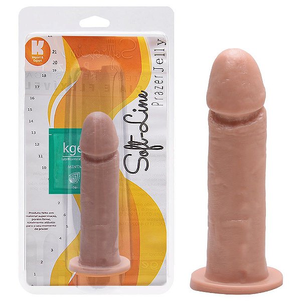 Pênis De Borracha Maciço 15,5 X 3,7cm Kgel