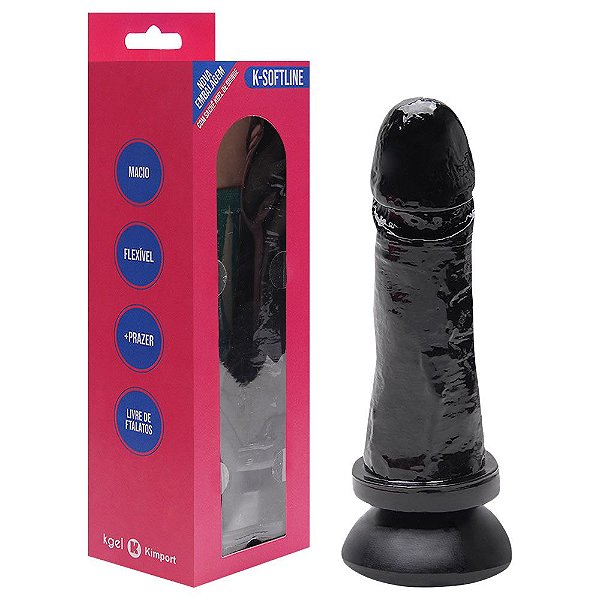 Pênis De Borracha Com Ventosa 17 X 4cm Kgel