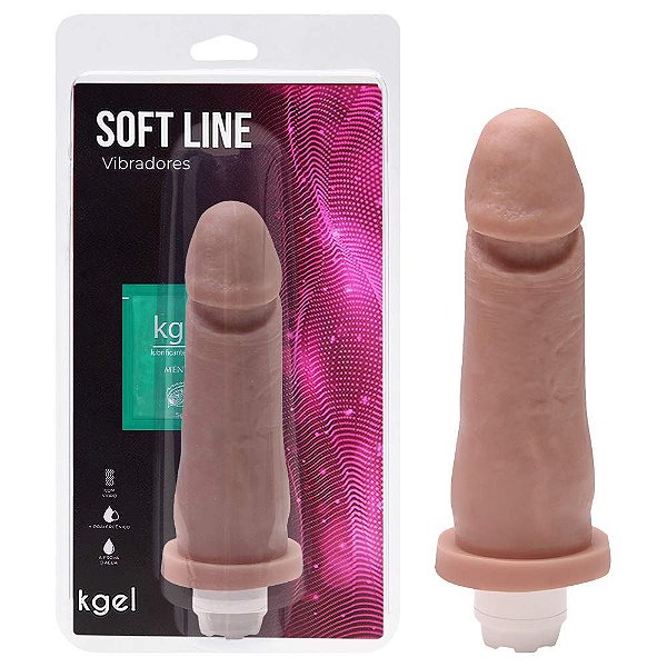 Pênis Vibrador Multivelocidade 17 X 4cm Kgel