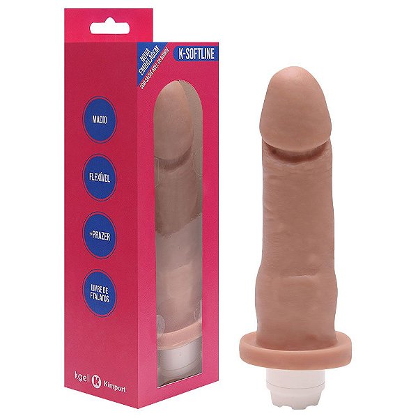 Pênis Vibrador Multivelocidade 15,5 X 3,7cm Kgel