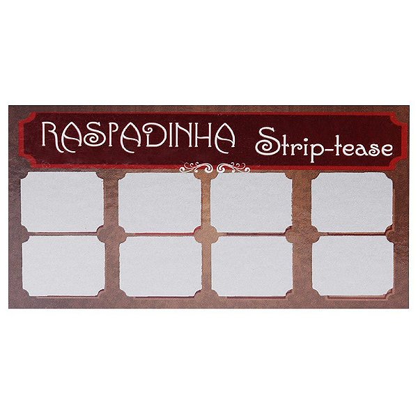 Raspadinha Striptease 10 Unidades Kgel