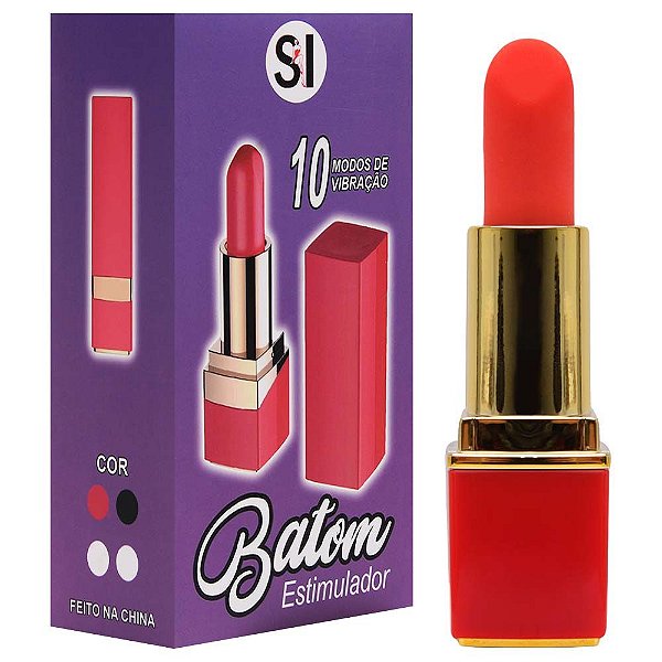 Batom 10 Vibrações Toque Macio Sexy Import