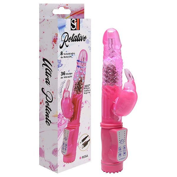 Vibrador Rotativo 36 Vibrações Recarregável Sexy Import