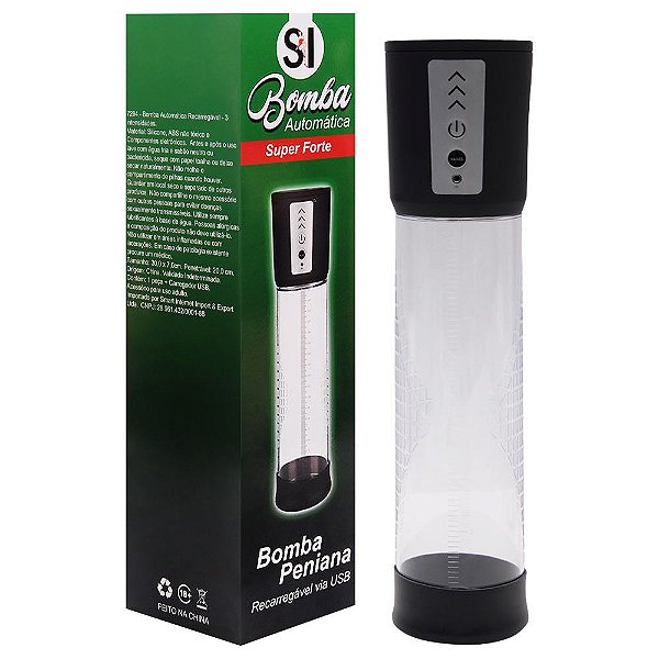 Bomba Peniana Super Forte Recarregável Sexy Import